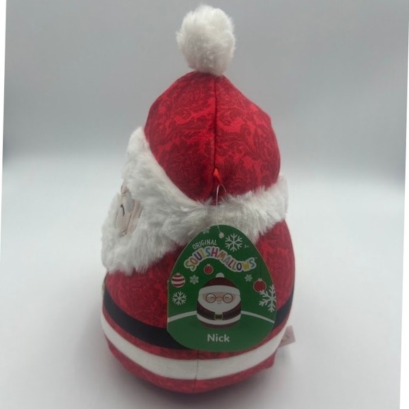 Squishmallows Christmas Nick the Santa Claus Plush Toy 8 inch New - Picture 2 of 5